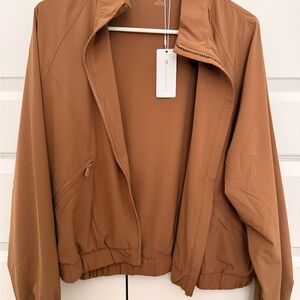 Travis Mathew Women's Tan Bomber Jacket